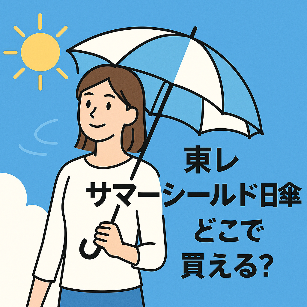 東レサマーシールド日傘をどこで買うのが安いかを紹介する記事のアイキャッチ画像